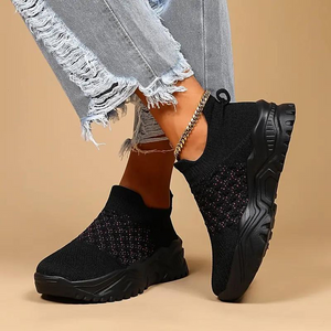 Atmungsaktive Slip-On Strick Sneaker