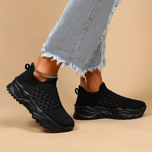 Atmungsaktive Slip-On Strick Sneaker