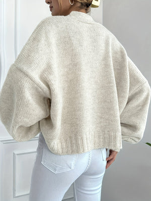 Damen Strick-Cardigan – Klassisch, Knopfleiste, Langarm, Vielseitig-74563-aff03b2a-1f91-431a-83fa-e6093f2e8484