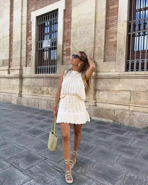 Strickset mit A-Linien Rock & Top