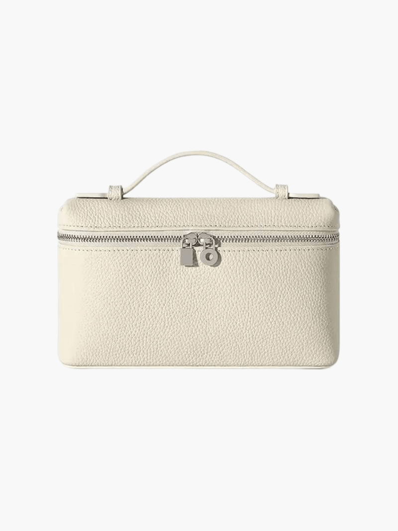 Structured Top Handle Handbag - Silver Detail