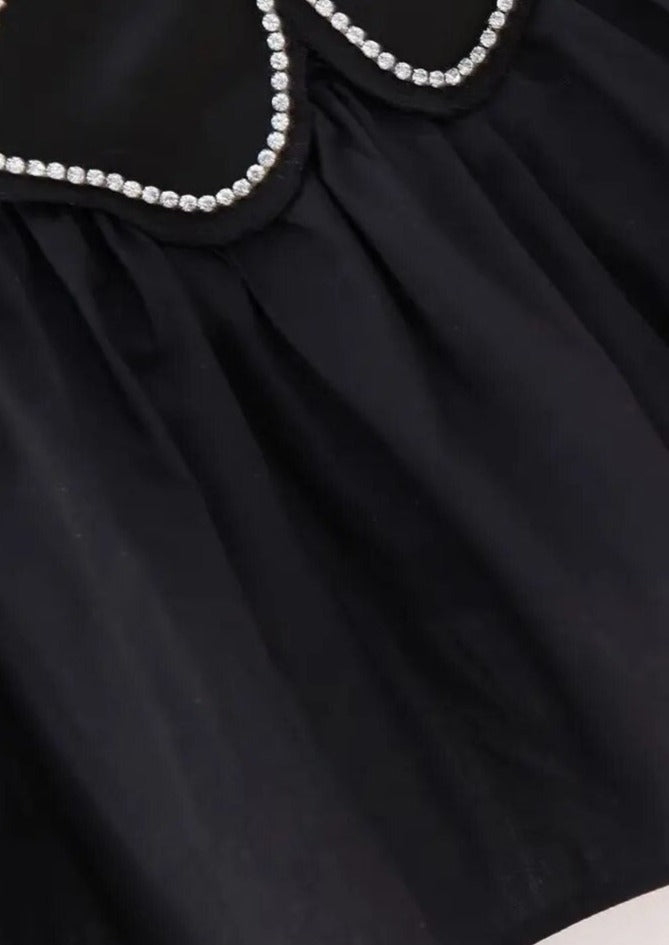 Flower Peplum Top - Halter Neck Detail