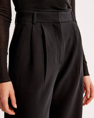 Zara | High Waist Pleated Leg Trousers with Tailored Fit - Image 10