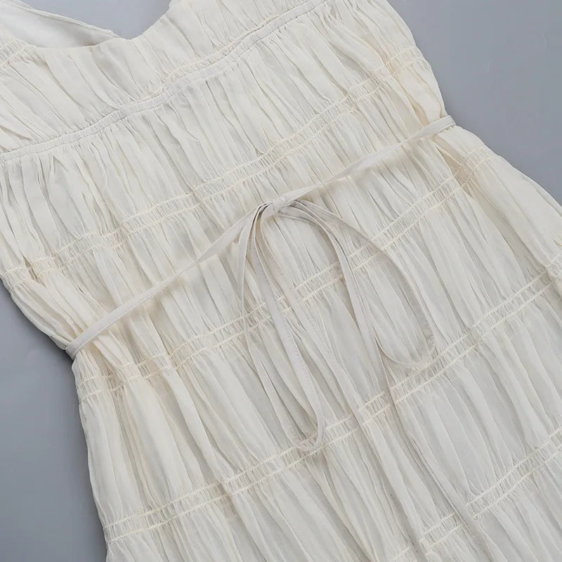 Damen Maxi-Kleid – Plissiert, Fließend, Spaghettiträger, Sommerlich-83811-df4d0730-230a-45e1-8910-9d1edfb2ba36