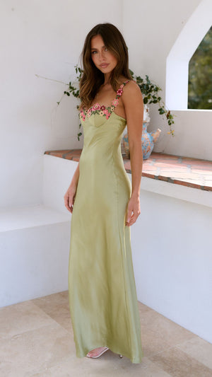 Carol | Women’s Floral Embroidered Maxi Dress with Elegant Flow - Image 3