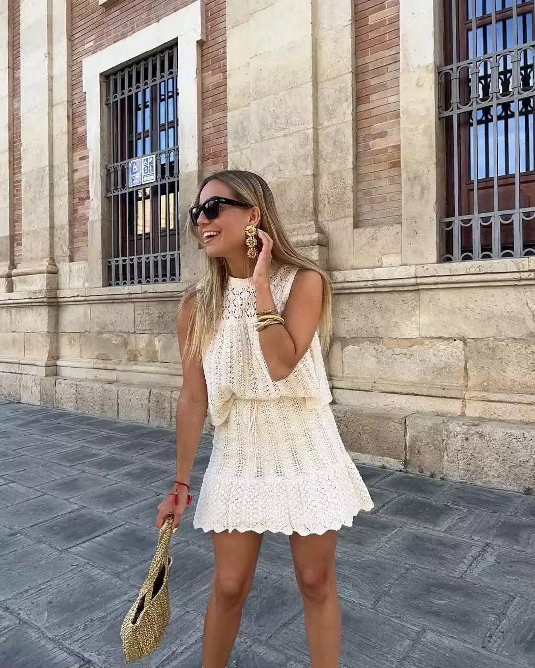 Strickset mit A-Linien Rock & Top