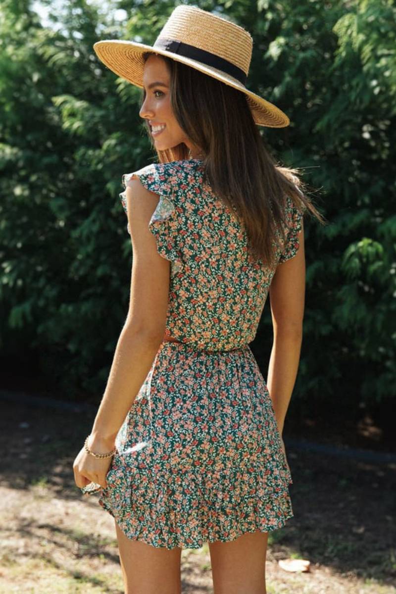 Blumen Set - Wickeloberteil & Rüschenrock